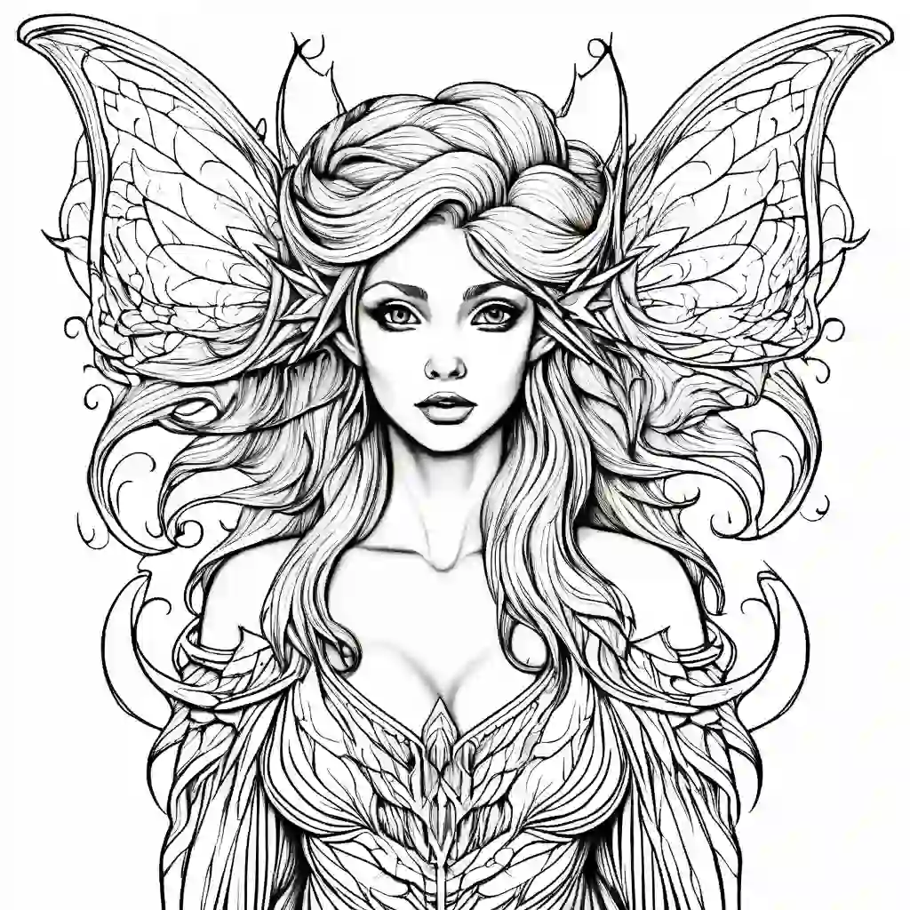 Star Fairy coloring pages